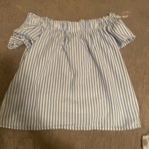 super cute off the shoulder shirt